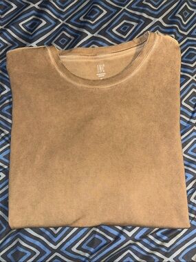 INC International Concepts Tan Crewneck Pullover